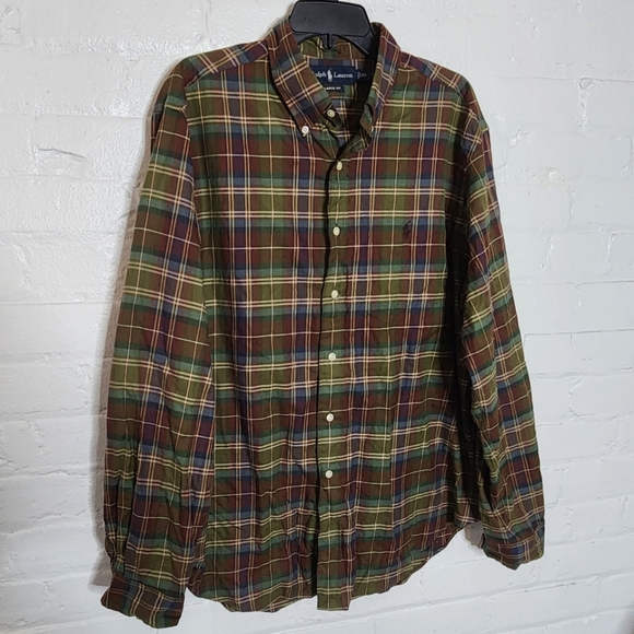 Ralph Lauren Classic Fit Plaid Button-Down Shirt - Picture 3 of 5
